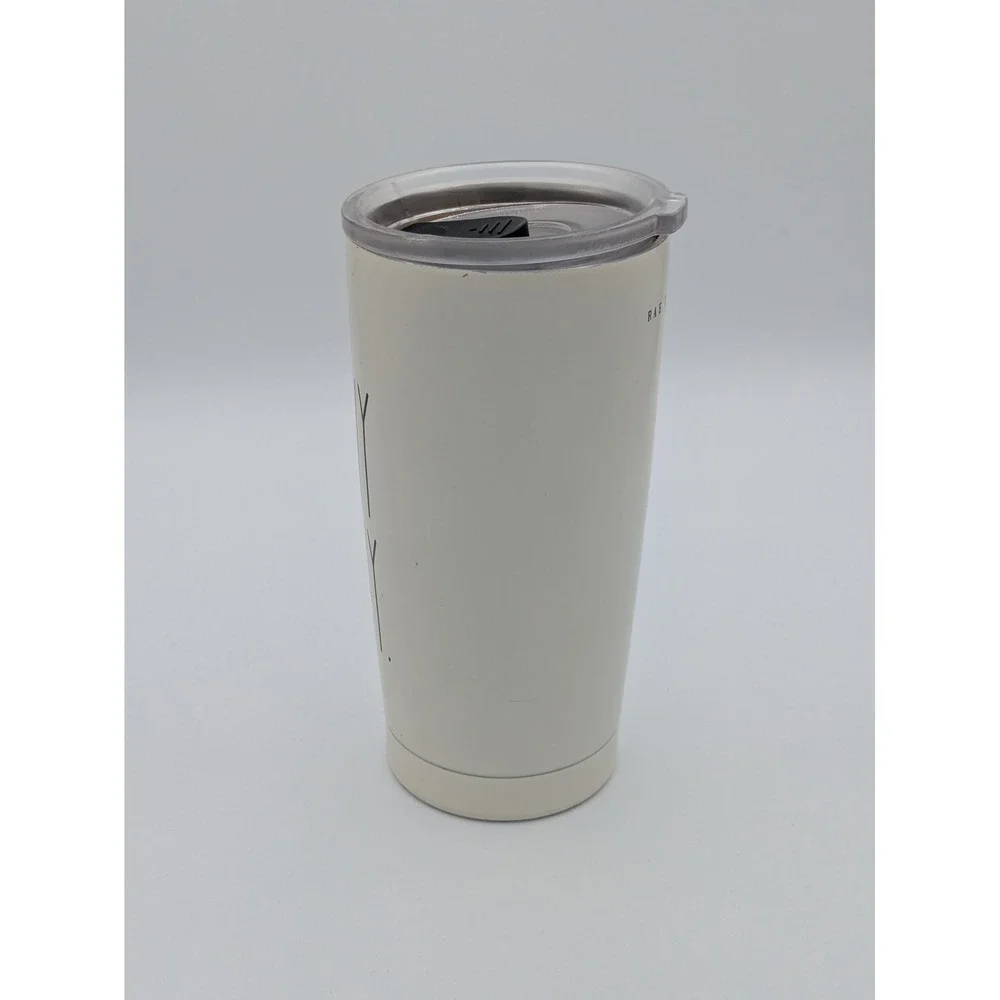 Rae Dunn Stainless Steel Insulated White 17oz Hunny Bunny Travel Coffee Tumbler